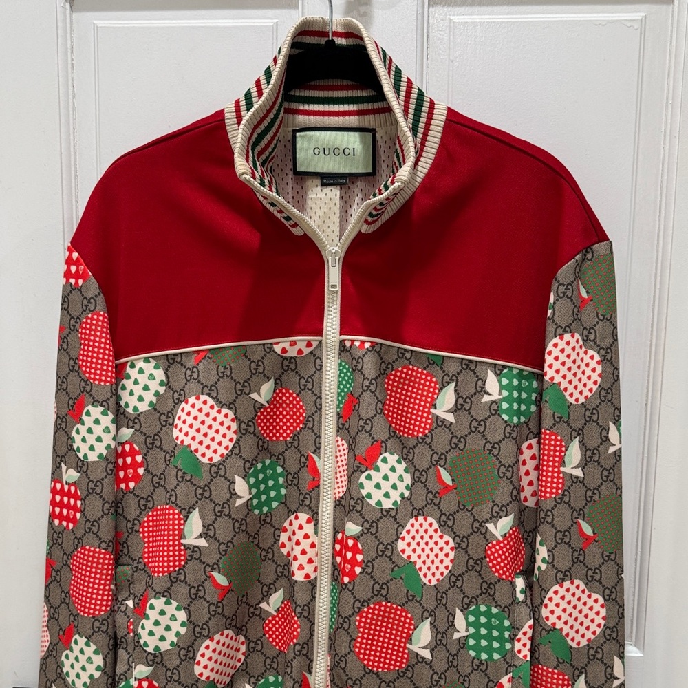 Gucci Red and Green Apple Track Jacket - Picture 1 of 8